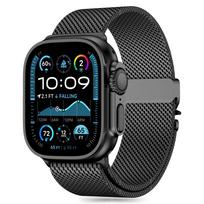Tech-Protect Milano dirželis Apple Watch 6 / 7 / 8 / 9 / 10 / SE / Ultra 1 / 2 (44 / 45 / 46 / 49 MM) - juodas