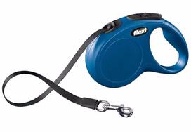 Flexi New Classic Tape S 5m mėlyna, 1 vnt.