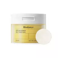 Biodance Vita Niacinamide Gel Toner Pads skaistinimieji veido padeliai, 60 vnt.