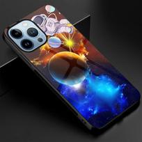 Moon Astronaut grūdinto stiklo dėklas, skirtas iPhone 14 13 12 11 Pro Max Mini Xs Xr X 7 8 6s Plus Se 2022 Cover Luxury Capas \N Fundas For iphone 8 Plus