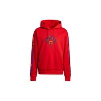 Adidas James Harden Logo Fleece Pullover Hoodie Men Tops Light-Crimson H37613 M