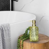 Glass Pump Soap Dispenser Body Wash 500ml Sturdy Multipurpose Lotion Bottle Hand for geltona