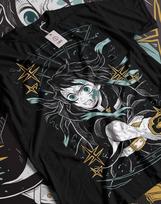 Muichiro Tokito T-shirt Kimetsu no Yaiba Demon Slayer Anime Black Shirt All Size M