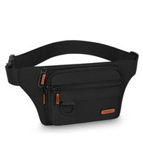 Men Waist Belt Bag Fanny Pack Multi-pocket Motorcycle Rider Outdoor Sports Climb Casual Nylon Male Sling Chest Bum Hip Bags mėlyna
