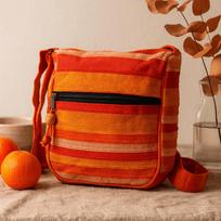 Sling Bag Adjustable Strap Sunrise Orange Nepal