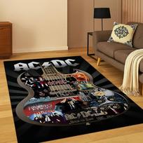 3D ACDC Rock Band Catoon Carpet Rug for Bedroom Living Room Sofa Playroom Doormat Home Decor,Kid Game Area Rug Non-slip Gift 40x60cm