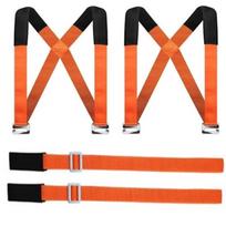 Shoulder Mobility Straps 2 Lifting Straps For Movers Carry Heavy Furniture Appliances Bulky Items Safe And Secure oranžinė