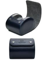 M Mirage Luxury Travel Single Watch Case Watch Travel Case Box Watch Display Case Midnight Blue Swiss Motif Design - - - - mėlyna