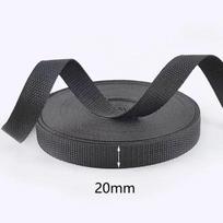 10M Black Webbing 20/25/32/38/50/70/80/100mm Nylon Strap Ribbons Tape Belt Sling Decorative Webbings for Sewing Bais Supplies