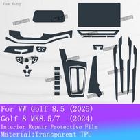For Volkswagen Golf 8.5 2025 Golf 8 MK8.5/7 Accessories interior film transparent Gear Panel GPS Navigation Console Protection For LHD