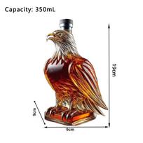 350mL Eagle Decanter Glass Bottle High Borosilicate Animal-shaped Bar Restaurant Creativity Funny Gift Whisky
