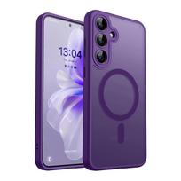 Magnetinis matinis telefono dėklas, skirtas Samsung S26 Ultra, S25 Edge, S24 FE, su odos pojūčio aukščiausios kokybės medžiaga, Suderinamas su A55 5G Samsung A57