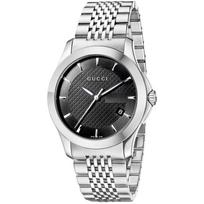 Gucci YA126402 G-Timeless Juodas ciferblatas Vyriškas laikrodis 40mm sidabras