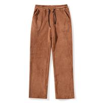 Men's Winter Fleece Baggy Pants Warm Sweatpants Solid Color Straight Leg Pants Jogger Pants Casual Track Pants S ruda