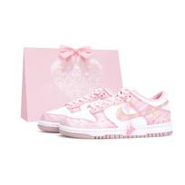 Nike Dunk Low top Skateboard Shoes Women's Pink White DO6485-600(Team943-SBOX) 40