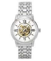 Invicta Objet D Art Stainless Steel Silver Skeleton Dial Automatic 69133 Men's Watch sidabras