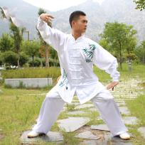 Vyriškas Kung Fu kostiumas Laisvalaikio treniruočių 2 dalių rinkinys: striukė + kelnės XS
