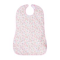 Soft Elderly Eating Bib Waterproof Adult Bib Floral Pattern Saliva Towel  Nursing Home Use Style 4