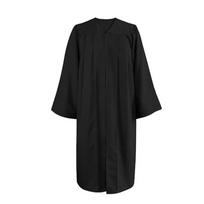 Master Graduation Honorary Academic Robe  Happy Graduation Party Supplies US Size 48 juoda