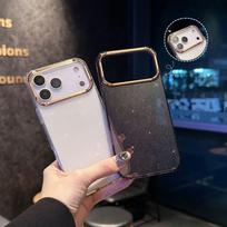 Compatible with iPhone 17 Pro Max Simple Case, 16 Protective Double-Layer Glitter for 15 Pro, 14 Pro, 13 iPhone 15 Plus gryna