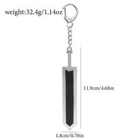 Berserk Guts Dragon Slayer Sword Keychain Pendant - Creative Weapon Ornament Hanger