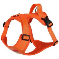 Washable Breathable Pet Chest Straps Explosionproof Adjustable Dog Vest Harness Reflective Quicklace Dog Lead Leash Cute (Orange,M) oranžinė
