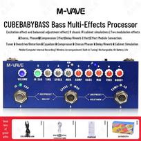 M-VAVE Cube Baby: Multi-Effects Pedal for Electric Guitar with Bass, Sound Card, Internal Recording, Speaker Simulation, Delay, and Reverb.