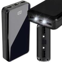 Powerbank 20000 Mah Power Bank Usb, Usb-C Szybkie Ładowanie Z Latarką Led