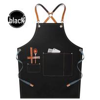 Thickened Canvas Apron for Catering, Hairdressing, Milk Tea Shops, and Baristas