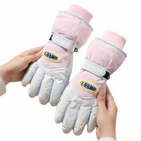 Windproof Snowboard Gloves Keep Warm Cycling Mittens Soft Skiing Gloves  Female/Girls balta