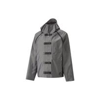 Puma Men's Gray Hooded Jacket With Buckle Fasteners And Drawstring Details 534030-76 L