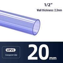 Transparent Blue PVC Water Pipe - Rigid Polyvinyl Chloride, Large Spec 160/225
