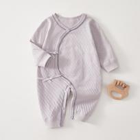 Newborn Baby Kimono Romper, Cotton Seamless Infant One Piece Outfit, Long Sleeve Crawling Pajamas for Spring and Autumn 52