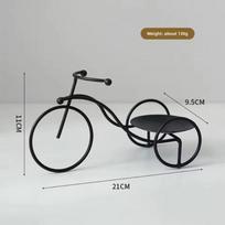 New! Romantic Tricycle Candle Holder Home Decorations Golden Candlestick Stand Candlelight Dinner Props Room Table Decoration juoda