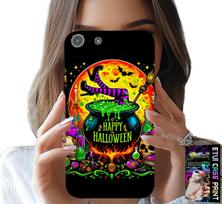 Etui Do Iphone 5 / 5S / 5C - Wiedźma Kociołek Różdżka Halloween Szkło