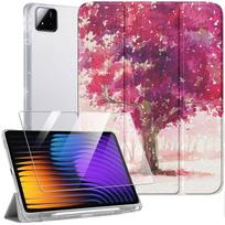 Coque + Verre Trempé pour Xiaomi Pad 7 / 7 Pro 11,2  - Protection avec Porte-Stylet - Motif Arbre