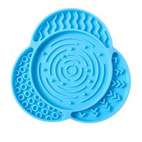 Pet Slow Feeder Mat for Dogs with Suction Cup Base Non-Slip Feeding Pad for Slowing Down Eating and Promoting Healthy Digestion One Size mėlyna