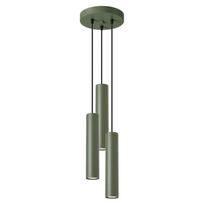Lampa Wisząca Lagos 3 Gu10 Zielony Oliwkowy Sollux Sl.1487