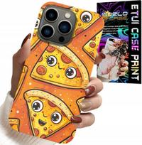 Etui Do Iphone 15 Pro Max - Słodkie Uśmiechnięte Pizze Case + Szkło