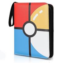 Card Album 4 Compartments 400 Slots Trading Card Binder Zipper Closure