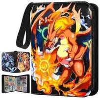 Collection Album Style 12 Trading Card Game Card Binder with Hard Pages Portable Storage Case