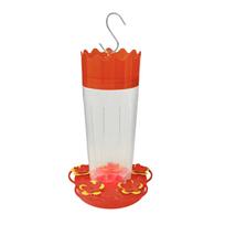 Outdoor Hanging Wild Bird Feeder with Multiple Feeding Ports Durable Plastic Construction Easy to Hang for Backyard Garden Patio Use