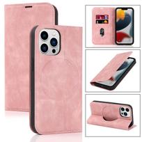 Magnetic Wireless Charger & Card Slot Wallet Phone Case for iPhone 16 Pro and Samsung S22 iPhone 6/7/8/SE2 (Magnetic Only) rožinė