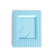 1PC Colorful Rivet Polaroid Photo Frame Stand up Creative Star Small Card 3-inch Photo Frame Set Platform Polaroid Photo Frame mėlyna