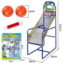 Portable Indoor/Outdoor Basketball Hoop for Kids 1.22m Hoop + 2 Basketballs [Boxed]