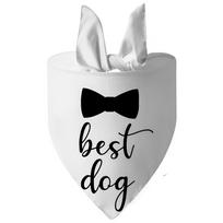 Wedding-Themed Pet Bandana - Premium Dog Triangle Scarf 70*48*48cm stilius 4 spalva