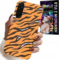 Etui Do Samsung Galaxy A36 5G - Plecki W Tygrysie Paski Pokrowiec +Szkło
