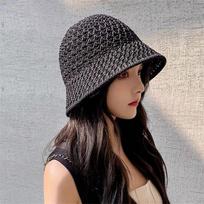 Summer Ventilation Wide Brim Sun Hats Fisherman Hats Bucket Hat Beach Cap juoda