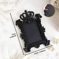 Hanging Mini Photo Frames Resin Photographic Props Memory Display Frames Glass-Free Baroque Ornate Decorative Frames Home Decor