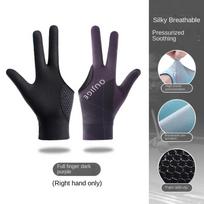 Left and Right Hand Billiards Glove Non Slip Elastic Billiard Training Gloves Breathable Three Fingers Glove Fitness Accessories